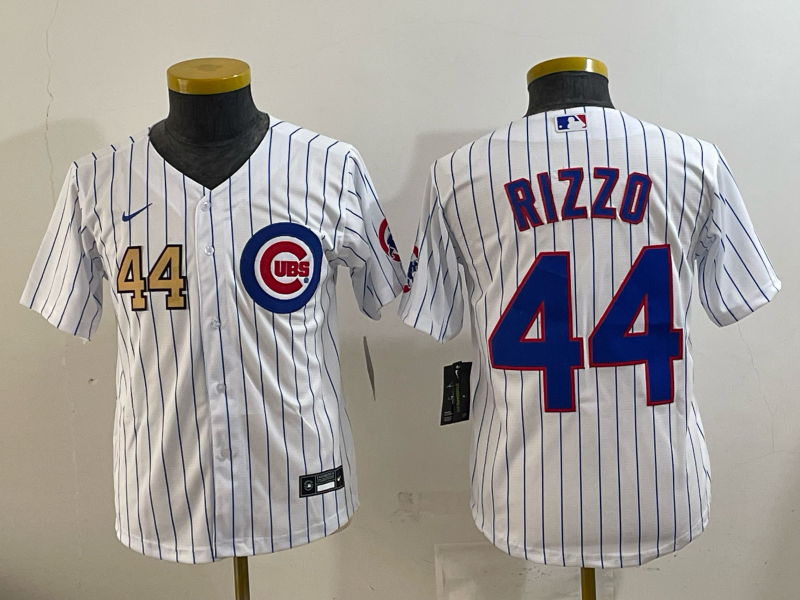 Women Chicago Cubs #44 Rizzo white Nike MLB 2025 jersey 005